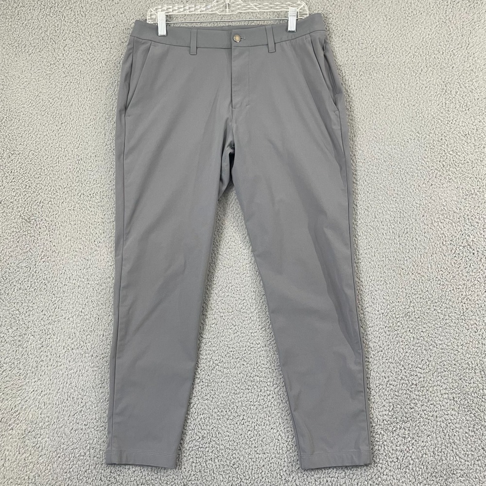 Lululemon ABC Pants Men 32x28 Gray Slim Fit Warpstreme Performance